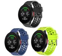 Blueshaweu Correa de 20 mm y 22 mm, compatible con reloj inteligente Poar, correa de reloj de silicona deportiva clásica para Polar Unite, Ignite, Ignite 2, Ignite 3, Pacer, Grit X, Grit X Pro, Grit