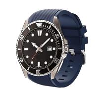 Blueshaweu Correa de 22 mm compatible con Casio Watch, correa de repuesto de silicona deportiva compatible con Casio MDV106-1AV / MDV107 / MTP-VD01, Große, Silicona, Sin piedra preciosa