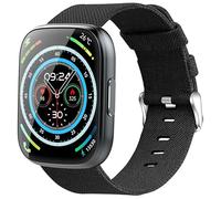 Blueshaweu Correa de 22 mm compatible con reloj inteligente Puqo T80 de 1,95 pulgadas, nailon de repuesto para reloj inteligente Puqo T80/Cillso T80, Große, Silicona, No es una piedra preciosa