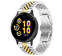 Blueshaweu Correa de metal ajustable de acero inoxidable de 18 mm, 20 mm, compatible con Garmin Vivoactive 5/4/4s/3, Venu 3/3s/2/2s/2 Plus/SQ/SQ 2/,Forerunner 55/255/255s/265/265s, 20MM, Silicona, Sin