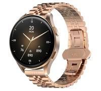 Blueshaweu Correa de metal de 18 mm y 20 mm, compatible con Hama Smartwatch 8900 de 1,32 pulgadas / 8900 de 1,43 pulgadas, correa de acero inoxidable ajustable compatible con reloj inteligente Hama