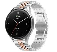 Blueshaweu Correa de metal de 18 mm y 20 mm, compatible con Hama Smartwatch 8900 de 1,32 pulgadas / 8900 de 1,43 pulgadas, correa de acero inoxidable ajustable compatible con reloj inteligente Hama