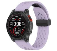 Blueshaweu Correa QuickFit de 20 mm, 22 mm, 26 mm, para Garmin Fenix 8, suave y transpirable, de silicona doble, magnética, ajustable, para Fenix 8 43 mm/47 mm/51 mm