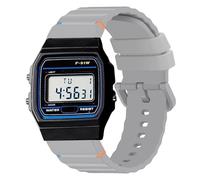 Blueshaweu Correas de reloj F-91W, 18 mm, 22 mm, de silicona transpirable, de liberación rápida, compatible con Casio W-217H, W-218H, W-219H, A158WA, A168WA, A700W-1, A100WE-1, 22mm, Silicona, No es