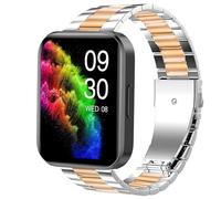 Blueshaweu Metal compatible con Ruimen D1 Reloj,Correa de acero inoxidable compatible con pulsera Rumen D1 1,85 pulgadas SmartWatch
