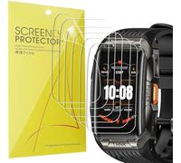 Blueshaweu Protector de pantalla compatible con KOSPET Tank X2 Ultra, paquete de 6, película transparente de TPU de cobertura completa compatible con KOSPET Tank X2 Ultra Smart Watch (paquete de 6)