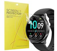 Blueshaweu Protector de pantalla compatible con reloj inteligente IOWODO de 1.4 pulgadas, [6 unidades] Película transparente de TPU de cobertura completa compatible con IOWODO W40 / Blackview W40