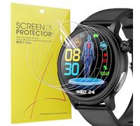 Blueshaweu Protector de pantalla compatible con reloj inteligente YYKY ECG de 1,4 pulgadas ET470, HD transparente, flexible, protector de pantalla de TPU [6 unidades] compatible con reloj inteligente