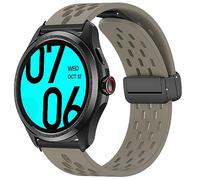 Blueshaweu Pulsera compatible con Ticwatch Pro 5, correa de repuesto de silicona deportiva magnética ajustable para reloj inteligente Ticwatch Pro 5