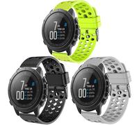 Blueshaweu - Pulsera compatible para Wahoo ELEMNT Rival, transpirable deporte de silicona clásica correa de repuesto compatible con relojes inteligentes Wahoo ELEMNT Rival Smart Watch