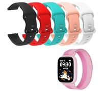 Blueshaweu Pulsera de 22 mm compatible con Biggerfive Smartwatch Niños BW01, BW02, pulseras deportivas de silicona compatibles con BIGGERFIVE BRAVE 2, BIGGERFIVE BRAVE Smartwatch, Große, Silicona, No