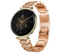 Blueshaweu Pulsera de mujer de 18 mm compatible con Hama Smartwatch 7000 de 1,32 pulgadas, correa de metal de acero inoxidable de alta calidad, compatible con Hama 7000 Smartwatch, Große, Silicona, No