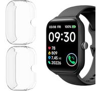 Blueshaweu TOOBUR - Funda para reloj inteligente IDW16/Faweio IDW16, transparente y transparente, carcasa protectora de TPU suave, cubierta antiarañazos, protector de pantalla de 1.97 pulgadas, uso