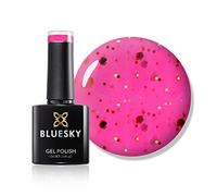 Bluesky Esmalte de uñas de gel, Raspberry Rocket Sum1919, purpurina, rosa intenso, rosa, batido, larga duración, resistente a las astillas, 10 ml (requiere secado bajo lámpara LED UV)
