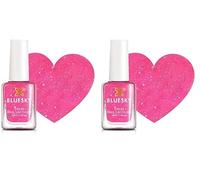 Bluesky Pixie Dust - Esmalte de uñas infantil, inodoro, con base de agua, no tóxico y fácil de quitar, 5 ml, color rosa (Paquete de 2)