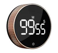 Bluesnail Cronómetro de Cocina, cronómetro de productividad con Pantalla Digital led, cronómetro Inteligente de la Oficina del Gimnasio del Aula Familiar, Cronómetro de Tomate (Oro Rosa)