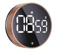 Bluesnail Cronómetro de Cocina, cronómetro de productividad con Pantalla Digital led, cronómetro Inteligente de la Oficina del Gimnasio del Aula Familiar, Cronómetro de Tomate (Oro Rosa)