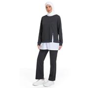 BlueSnow Muslimah Modest Workout Sets for Women Long Sleeve Tops & Pants 2 Piece Outfit Gym Running Sports Wear(XL,Y4)