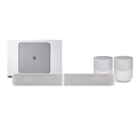 BlueSound Pack Pulse + blanco - Barra de sonido, Dolby Atmos, Bluetooth, Wi-Fi, Subwoofer incluido