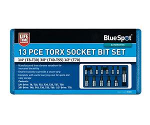 BlueSpot Tools 01503 T8-T70 - Juego de puntas de destornillador Torx