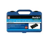 BlueSpot Tools 01528 - Juego de 4 llaves de vaso de impacto (métricas Cr-Mo, 30 a 36 mm), color negro