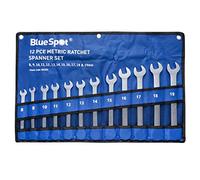 BlueSpot Tools 04303 - Juego de llaves de carraca métricas
