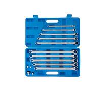 BlueSpot Tools 04307 - Juego de llaves de carraca y adaptador (10 unidades, 8-19 mm)
