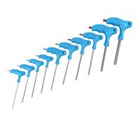 BlueSpot Tools 12185 Métrico Mango en T Hex Llave Juego, 10 Piezas (2-10mm)