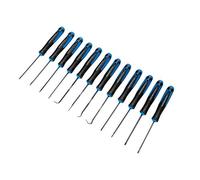 BlueSpot Tools 7917 - Juego de 12 destornilladores y púas de precisión