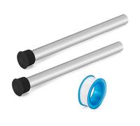 BlueStars Paquete de 2 varillas de ánodo de magnesio para calentador de agua, rosca NPT de 9.25 x 3/4 pulgadas, compatible con calentadores de agua Suburban y Atwood RV