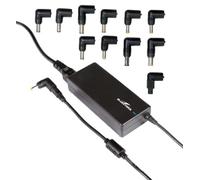 Bluestork BS-PW-NB-90/W1 Adaptador e inversor de Corriente Interior 90 W Negro - Fuente de alimentación (Interior, 100-240 V, 50/60 Hz, 90 W, Portátil, Sobrevoltaje, Cortocircuito)