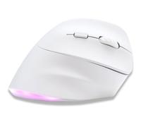 Bluestork Ergo Lumi Ratón Vertical Ergonómico Inalámbrico para Mano Derecha RGB 2400 DPI Blanco