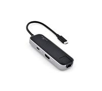 Bluestork HUB Office Dock Multiport 6 en 1 Adaptador USB C a HDMI 4K + 3 Puertos USB 2.0 + Ethernet RJ45 + Tipo C PD - Hub USB C de Aluminio Compatible con PC Mac Pro Air M1 - Nuevo 2022