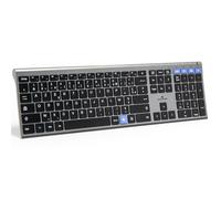 Bluestork - KB Grapheme - Teclado inalámbrico recargable, conexiones 2,4GHz y Bluetooth, ultrafino, batería 110H, AZERTY FR, teclado silencioso, 12 accesos directos y tecla Copilot - Windows/IA