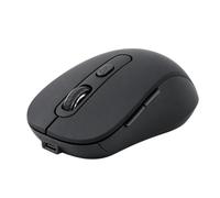 Bluestork M-WL-OFF65 - Ratón inalámbrico Bluetooth Recargable, Color Negro | Doble conexión Bluetooth de 2,4 GHz, clics silenciosos, carga USB-C hasta 4800 DPI, 6 botones