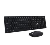Bluestork - Pack Office Slim - Teclado inalámbrico AZERTY silencioso | Receptor USB/USB-C, teclado Azerty, teclas silenciosas, ratón inalámbrico de 4 botones, 1600 DPI, PC, Windows, tableta