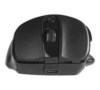 Bluestork - Ratón inalámbrico Bluetooth y 2.4GHz 1600 dpi, Color Negro | Conexión inalámbrica Bluetooth y 2.4GHz, 1600 DPI, recargable, ambidiestro, silencioso, negro, compatible con PC/Mac