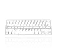 Bluestork Teclado inalámbrico Bluetooth para Mac, MacBook Pro, MacBook Air, iPad Air 4/3, iPad Pro 12.9/11, iPad Air/Pro/Mini, iPhone -Mini Teclado para Mac QWERTY con Ñ - Compacto y Ligero - New