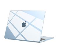 BlueSwan Compatible con Funda MacBook Air 13 Pulgadas M4 M3 M2 2025 2024 2022 Carcasa Rígida para Mac Book Air 13,6" Case A3240 A3113 A2681 Laptop Protective Cover - Azul Cielo Transparente