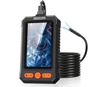 BlueSwan Endoscopio Cámara de Inspección IPS 4.3" 1080P HD, Camara endoscopica Impermeable IP67 con 8 Ajustables Leds, Cable Semirrígido 5M, Lente 8mm con Rotación 180° para Tuberías, Automóviles