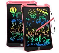 BlueSwan Pizarra Infantil LCD 10 Pulgadas, Tableta Escritura Magnetica, Tableta Dibujo Niños Borrable con Protección Ocular para 3-12 Años, Juguetes de Viaje, Regalo de Cumpleaños y Navidad(Ros Rosa)