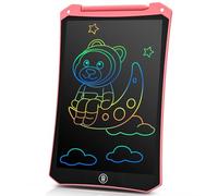 BlueSwan Pizarra Infantil LCD 8.5 Pulgadas, Tableta Escritura Magnetica, Tableta Dibujo Niños Borrable con Protección Ocular para 3-12 Años, Juguetes de Viaje, Regalo de Cumpleaños y Navidad Rosa