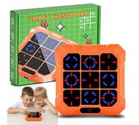 BlueSwan Tres en Raya Electrónico 6 en 1, Tic-Tac-Toe Juegos de Viaje, Consola de Bolsillo con Modo Silencioso y Batería Recargable, Desarrolla Lógica y Memoria, Regalo Ideal para Niños y Adultos (3+)