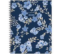 Bluesy Floral 2026 6.5 X 8.5 Weekly Monthly Softcover Planner