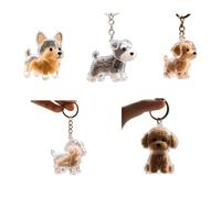 Bluethy Caja de Almacenamiento Cabello para Mascotas coleccionar Gato y Perro, 2/5 Paquete Llavero el Cabello, Colgante Memoria portátil Gato, Lindos Regalos Amantes los 5 Paquete