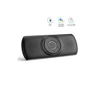 Bluetooth 4.2 Car Hands-Free Kit with Clip-on Speaker, Built-in Microphone, Automatic Reconnection, iOS, Siri & Google Assistant
