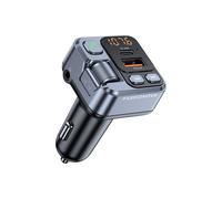 Bluetooth 5.1 FM Transmitter Car FM 30W 2.4A Type C Fast Charging and USB Port Bluetooth Adapter Car Charger