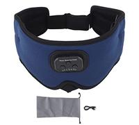 Bluetooth 5.2 - Cadenas de sueño inalámbricas 3D Sleep Sleeping Music Phathones For Side Sleeper with 20 White Noise Timing (azul)