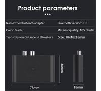 Bluetooth 5.3 Audio Receiver Jack Stereo Music Wireless Adapter for Ca