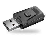 Bluetooth 5.4 USB Receptor Adaptador Transmisor de TV con Jack 3,5 mm Plug & Play Compatible con TV PC Estéreo y Altavoces Windows 7/8.1/10/11